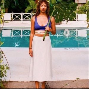 NWT ANDIE SWIM THE TAVIRA LINEN SKIRT, SIZE L/XL